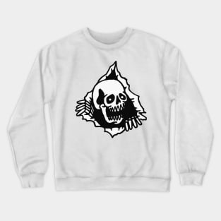 Skull Tearing up Crewneck Sweatshirt